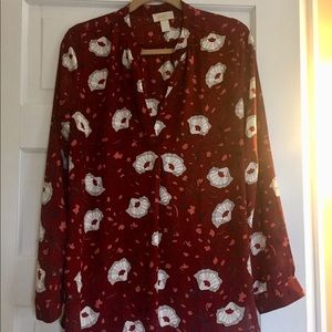 Ann Taylor Loft Floral Shirt